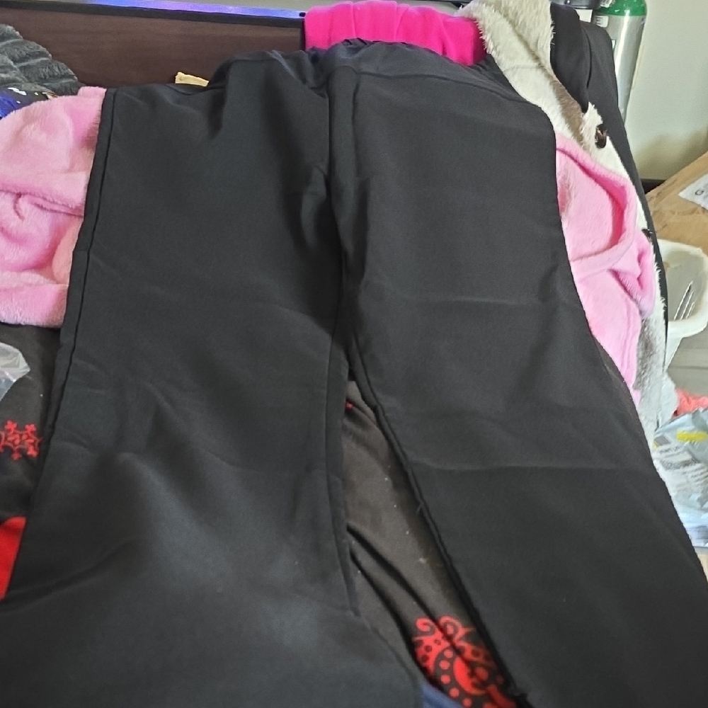 Women's Black Boot Cut Pants Maternity My Camera Took Bad Pic These Are New